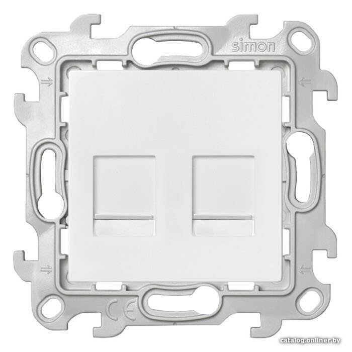 Розетка компьютерная Simon 2450593-030 (белый)