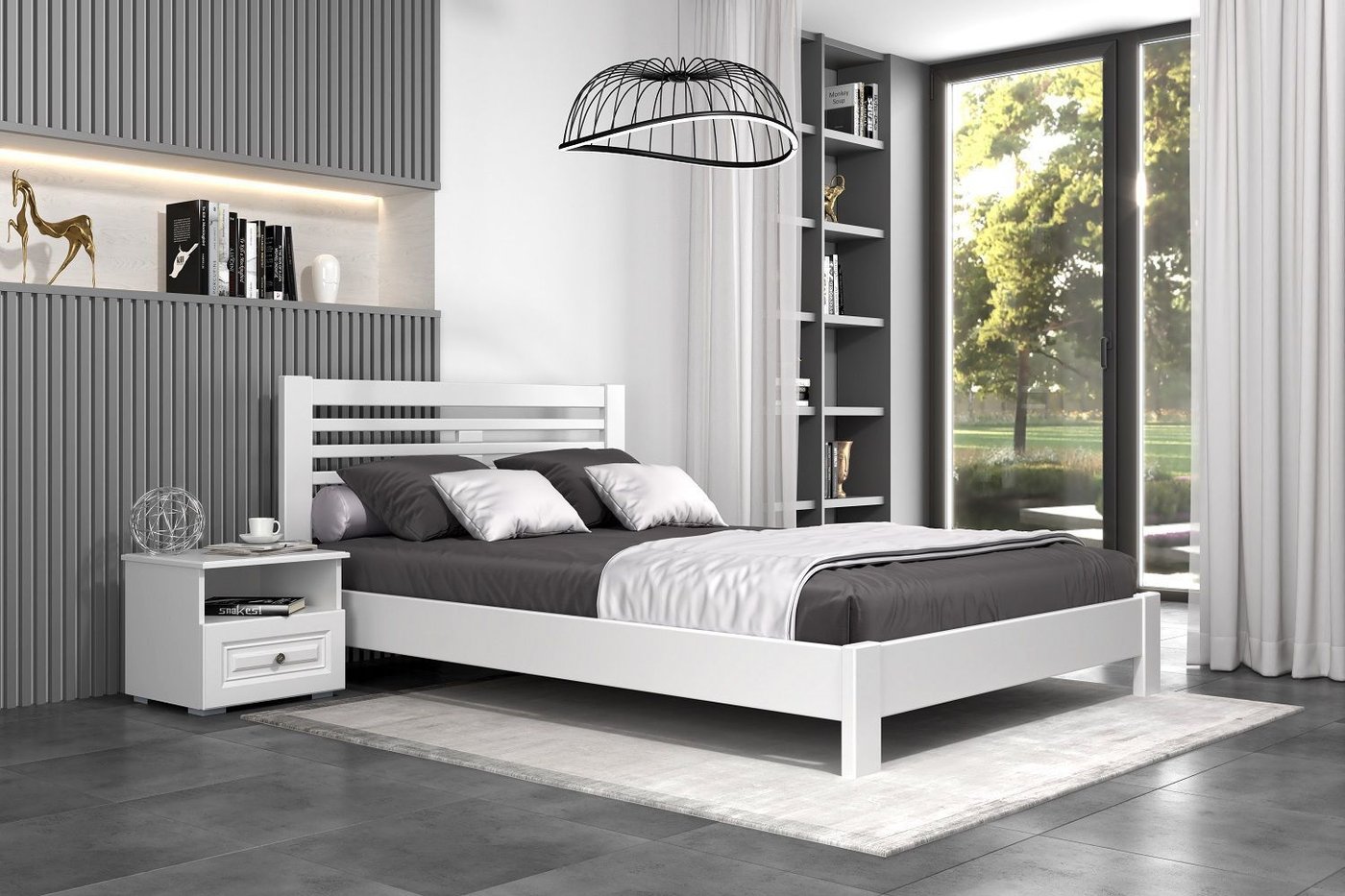 

Кровать Bravo Мебель Линда 160х200 (белый античный)