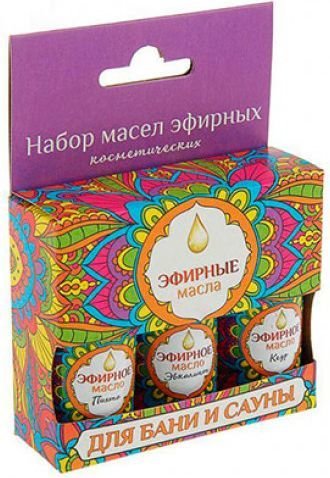 

Главбаня Набор эфирных масел Б70401 3x17 мл