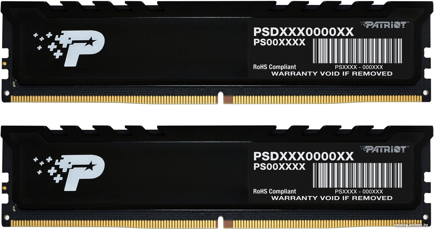 Оперативная память Patriot Signature Premium Line 2x8ГБ DDR5 4800 МГц PSP516G4800KH1