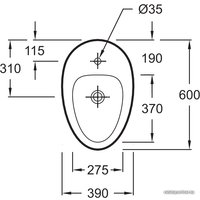 Биде Jacob Delafon Nouvelle Vague EBD0002-00