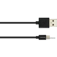 Кабель Canyon MFI-1 CNS-MFICAB01B USB Type-A - Lightning (1 м, черный)