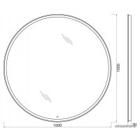 Зеркало с подсветкой  BelBagno SPC-RNG-1000-LED-TCH-WARM