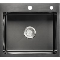 Кухонная мойка Saniteco 5045 PVD (с сифоном, дозатором и коландером)