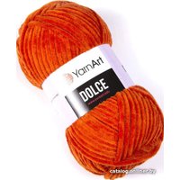 Пряжа для вязания Yarnart Dolce 100% микрополиэстер 778 100 г (120 м, кирпичный)