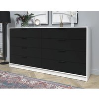 Комод Интерлиния Концепт КТ-К197 (черный/белый платинум)