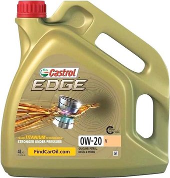 Моторное масло Castrol Edge V 0W-20 4л