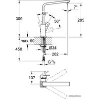 Смеситель Grohe Eurocube 31255000