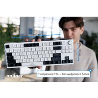 Клавиатура JEGG ZA87 Pro White Black Orange (TNT Yellow) в Лиде