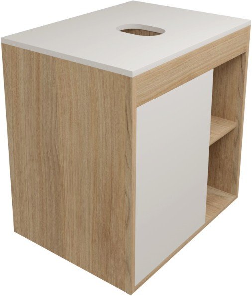 

Teymi Тумба под умывальник Nura 60 T60527 (дуб эврика/белый матовый)