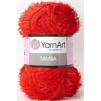 Пряжа для вязания Yarnart Samba 100% полиэстер 156 100 г (150 м, красный)