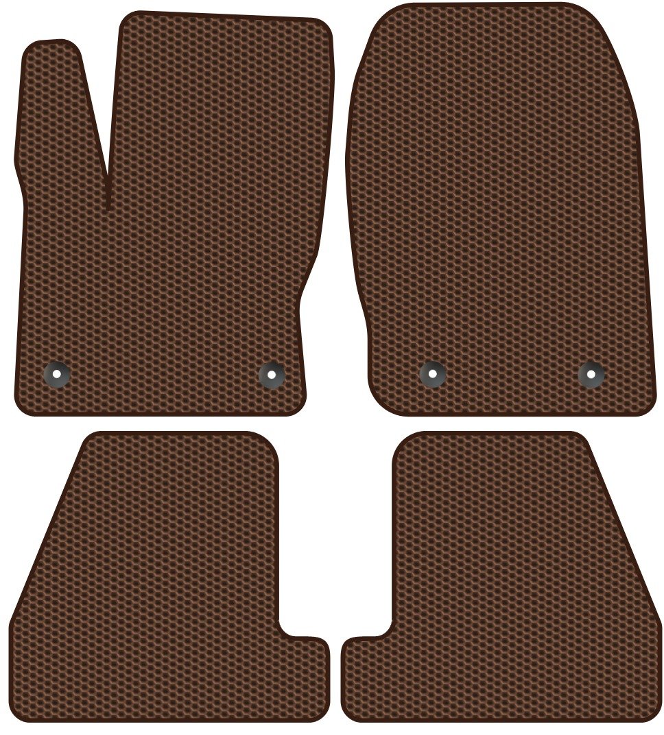 

Комплект ковриков для авто Alicosta Ford Focus III 2014 - 2019 (коричневый, сота)