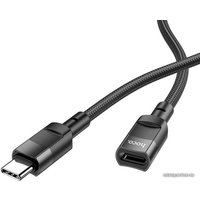 Кабель Hoco U107 USB Type-C - USB Type-C (1.2 м, черный)