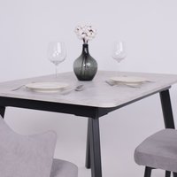 Кухонный стол Lepremo AV 1209/1 МДФ раздвижной 1200-1600x800 (Ароза светлая/черный)