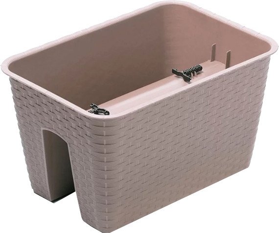 

Кашпо Prosperplast Ratolla Square DRLB400-7529U (мокко)