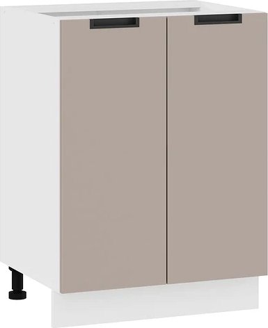 

Шкаф напольный Трия Гренада 1Н6 (белый/холст латте)