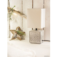 Настольная лампа Лючия Пьемонт 505 (бело-черный/белый)