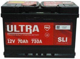 Автомобильный аккумулятор Ultra PRO R+ 730A (70 А·ч)
