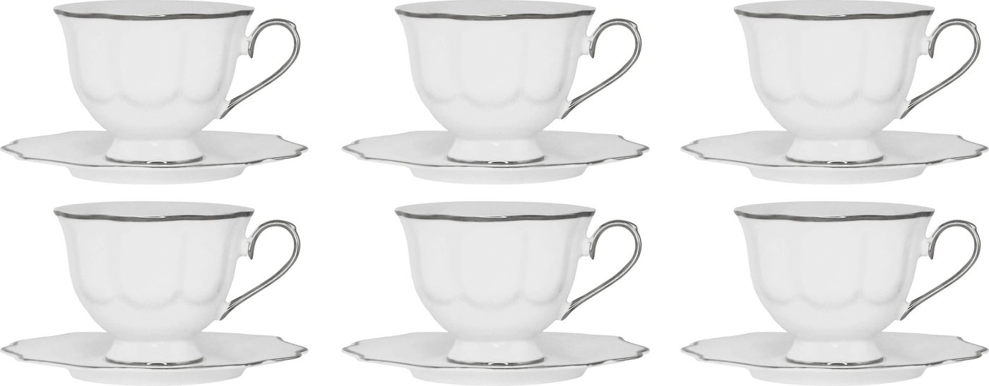 

Набор чашек Lenardi Magnolia Silver 205-589 (12пр)