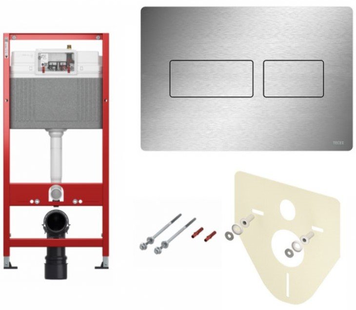 

Инсталляция для унитаза Tece base kit 9400434 (клавиша solid: полированная сталь)
