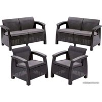 Набор садовой мебели Keter Corfu Rest Set 241725 (графит)
