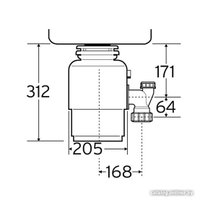 Измельчитель пищевых отходов InSinkErator Evolution 100