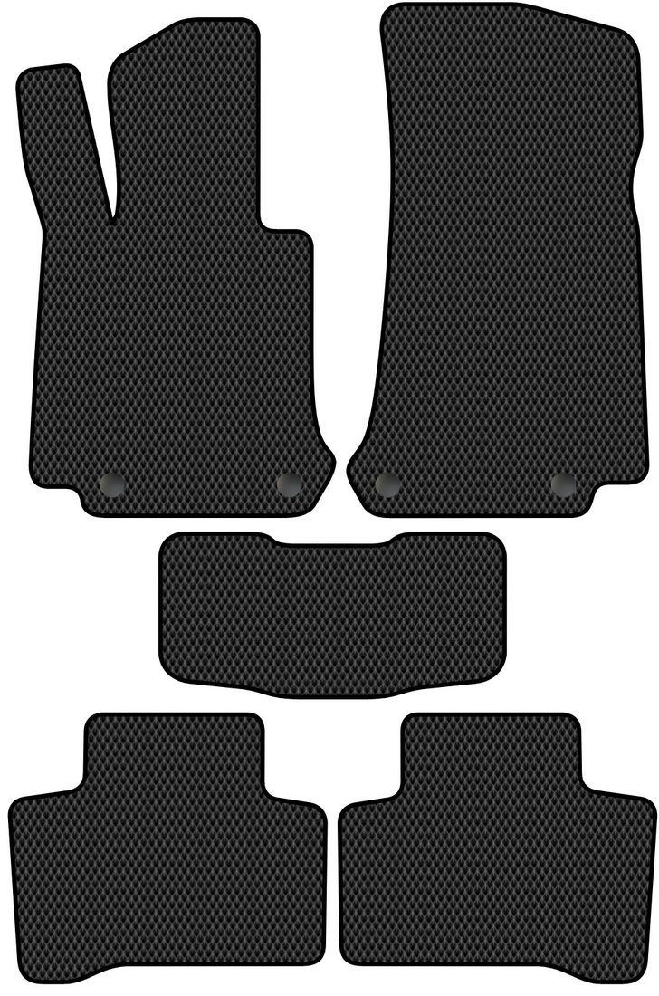 

Комплект ковриков для авто Alicosta Mercedes-Benz EQC I (suv / 293) 2019 - Н.В. (черный, ромб)