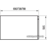 Торцевой экран под ванну Ravak A U 70