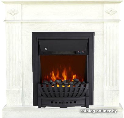 Каминокомплект Smolcom Brighton STD-ASP с Royal Flame Aspen Black (бьянко белый)