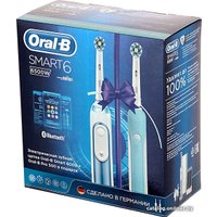 Комплект зубных щеток Oral-B Smart 6 6500W D700.525.5XP