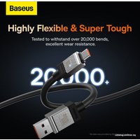 Кабель Baseus CoolPlay Series USB Type-A - USB Type-C (1 м, черный)