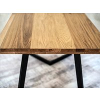 Кухонный стол Buro7 Уиллис 110 (классика, дуб натуральный/черный)