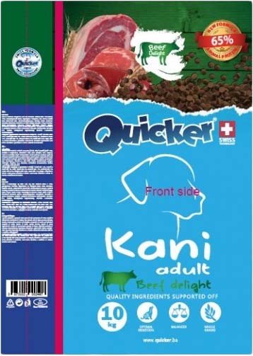 

Сухой корм для собак Quicker Kani Adult Beef с говядиной 10 кг