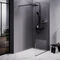 Душевая кабина AM.PM Func 90x200 W84WI-90-F1-BTE (черный/прозрачное стекло)