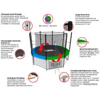 Батут Unix Line Classic 6ft inside (синий/зеленый)