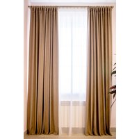 Комплект штор Decoretto Нубук мягкий НМП-K8 1.25x2.5 м (коричневый, 2 шт)