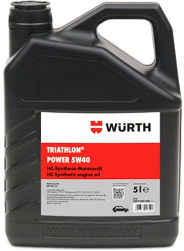 

Моторное масло Wurth Triathlon Power 5W-40 5л