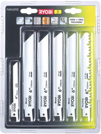 Набор пильных полотен Ryobi RAK06RB (5132002547)