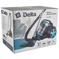 Пылесос Delta DL-0852 (черный/бирюзовый)