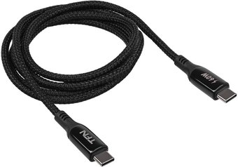 Кабель TFN Blaze USB Type-C - USB Type-C TFN-C-BLZ-CC1M-BK (1.2 м, черный)