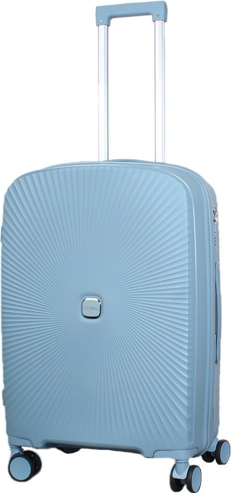 Чемодан-спиннер Eurobags PP-N81 (L, голубой)