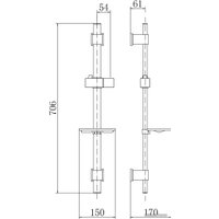 Душевая штанга Fashun A8008