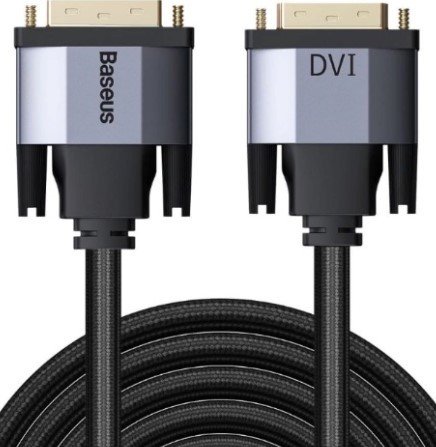 

Кабель Baseus CAKSX-Q0G DVI - DVI (1 м, черный)