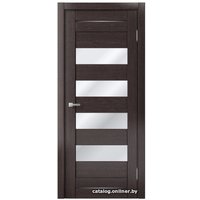 Межкомнатная дверь MDF-Techno Dominika 106 50x200 (дуб серый, стекло лакобель кремовый) в Бресте