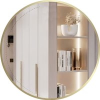 Зеркало с подсветкой  EMZE 70 LED.UV.70.70.AUR (золотой с УФ-окантовкой и подсветкой)