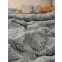 Плед Buenas Noches Мягкий мех Черепица 220x240 94433 (серый)