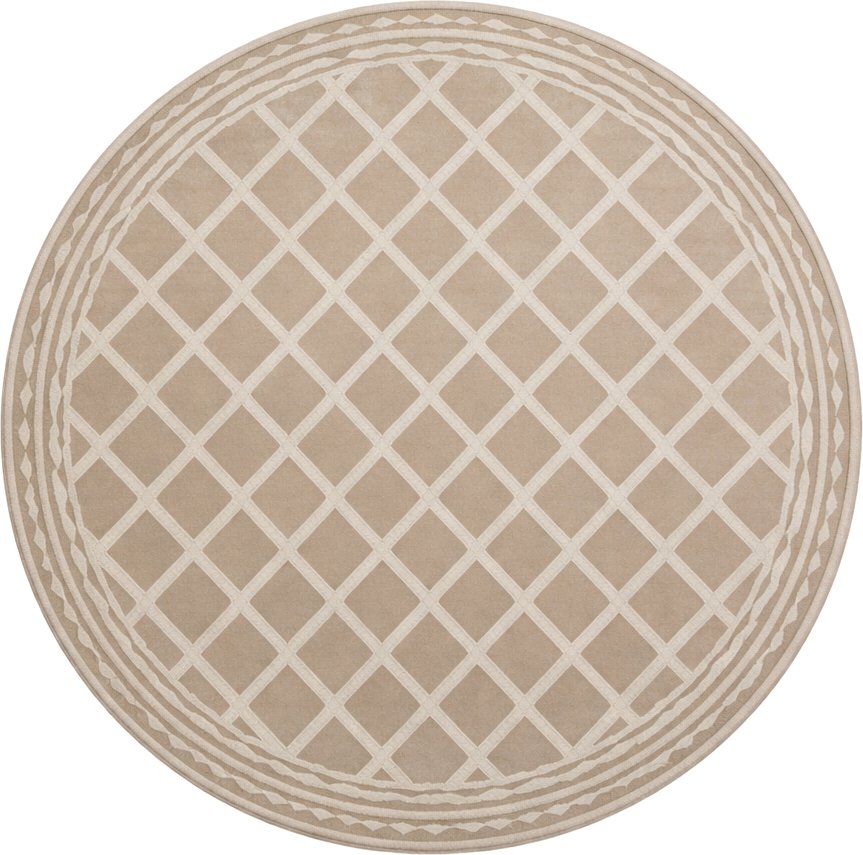 

Ковер для жилой комнаты LAXMI Comfort 847 круг (1.6x1.6, Beige/Beige)