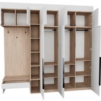 Стенка Рэйгрупп Рэй P245-B8-1-EBE В8-1 (дуб элисон/белый премиум)