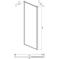 Душевой уголок Ambassador Forsa 100x90x200 17021116AX-90AX