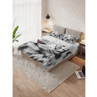 2-спальный комплект постельного белья с евро простыней Ambesonne Белый тигр bls_12734_euro